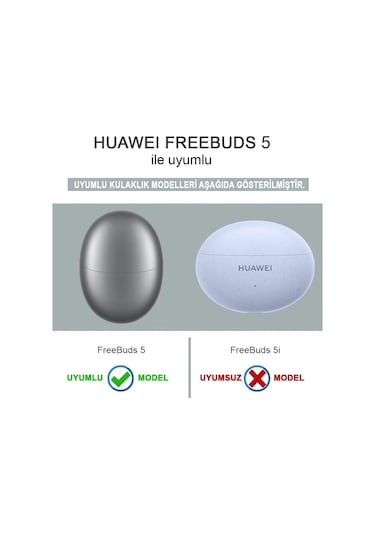 Microsonic Huawei Freebuds 5 Uyumlu Mat Silikon Kılıf Siyah