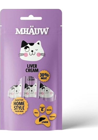 Mhauw Ciğerli Sıvı Kedi Ödülü 4 x 15 G