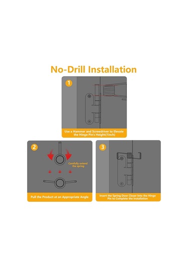 Kelebek Yaylı Kapı Kapatıcı, Yaylı Menteşeli Kapı Kapatıcı 8 Adet