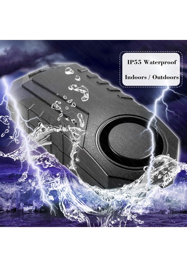 Symbee Bisiklet Ve Elektrikli Araçlar İçin Kablosuz Kumandalı Titreşimli Alarm, 113db Ses, Ip55 Su Geçirmez, Ks-sf22r Modeli