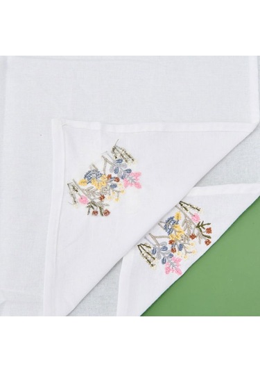 Evidea Soft Fancy Granny Masa Örtüsü - Beyaz - 140x200 Cm Beyaz