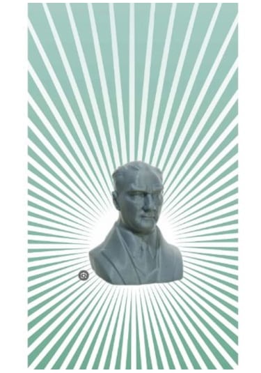 Gri Atatürk Heykeli Biblo Özel Tasarım