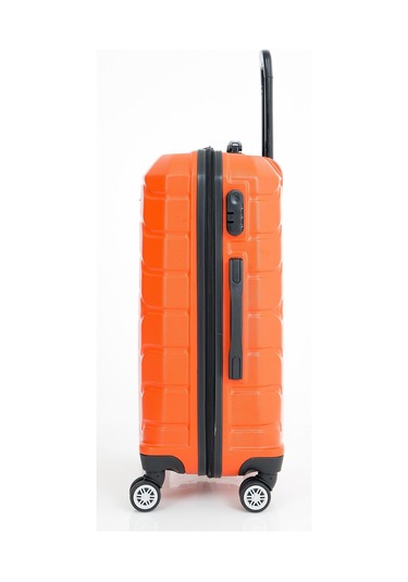 Las Vegas Polo Club Abs Kabin Orta Büyük Ve Makyaj Boy 4'lü Travel Valiz Bavul Seti Turuncu