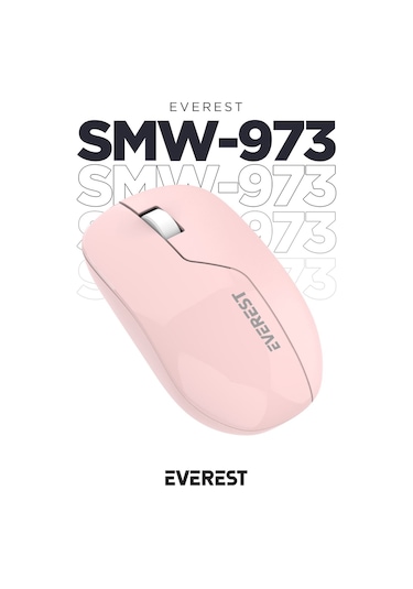 Everest Smw-973 Usb Pembe 2.4ghz Kablosuz Mouse