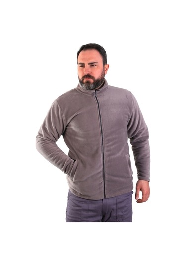 Eser - Fermuarlı Polar Mont - Gri