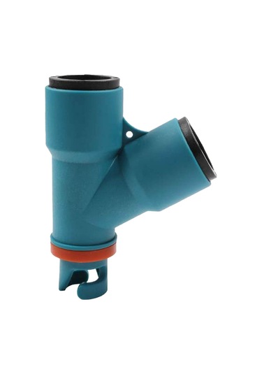 Şişme Bot Hava Valfi Adaptörü Çift Kafa Hava Pompası Adaptör Konnektörü Mavi