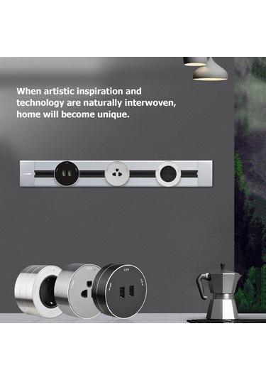 Pazly Treker Mobil Güç Adaptoru, İkinci Nesil, İngiltere/abd/ab Prizi, Çift Usb, 110-250v, 16a, Ofis/mutfak/oturma Odası İçin