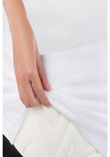 Mycey Fitted Alez 220x200+30 Cm Sıvı Geçirmez Micro Kumaş Fitted Alez Beyaz