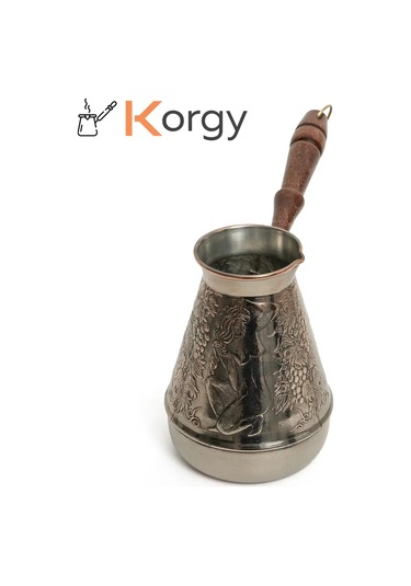 Korgy Türk Kahvesi Cezvesi Bakır Cezeva İle Kaşık 600 Ml 305326286