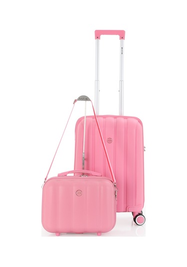 Mçs Polipropilen 2li Valiz Seti Kabin & Makyaj V305 S21yy1000073-set 00020 Pembe