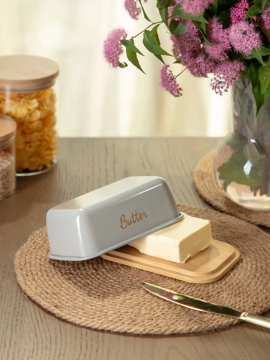 Agness Tereyağı Ve Peyniri İçin Kapaklı Sosluk 167237497 Gri