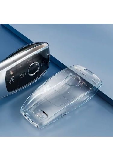 Mercedes Cle Şeffaf Anahtar Kılıfı