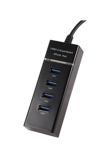 Ximistore9 Usb 3.0 4 Portlu Hub: 5gbps Hızlı Veri Transferi, Çoklu Cihaz Desteği, Siyah Usb 2.0/1.1 Uyumlu