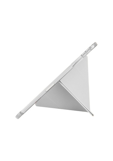 İpad Pro 11 İnç M5 2025 Uyumlu Kılıf Üçgen Katlanabilir Kalem Şarj Bölmeli Kılıf A2836 A2837 A3006 Kapaklı Kılıf