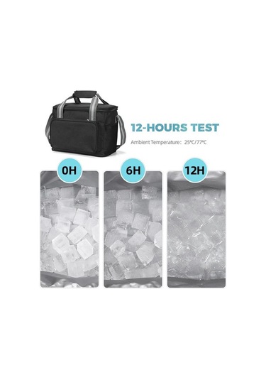 Jzcat- Wosmh 15l Soğutucu Çanta Seyahat Yürüyüş Plaj Piknik Siyah