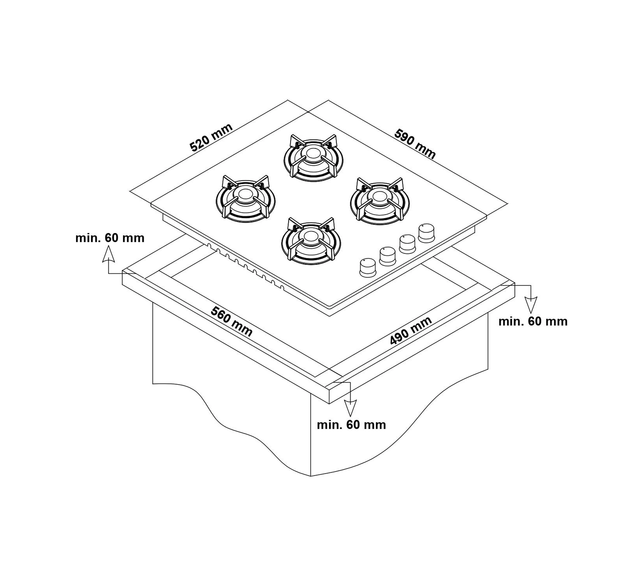 Simfer SB8208 - T3500 - SD8703 QS Dijital Siyah 3'lü Ankastre Set