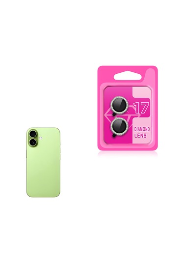 Apple Uyumlu iPhone 17 Mkst Cl-06 Kamera Lens Koruyucu - Açık Yeşil Yeşil