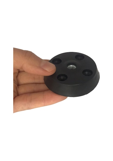 Düz Ayak Tabanı Siyah Mobilya Masa Sehpa Ayağı Bağlantı Aparatı Plastik