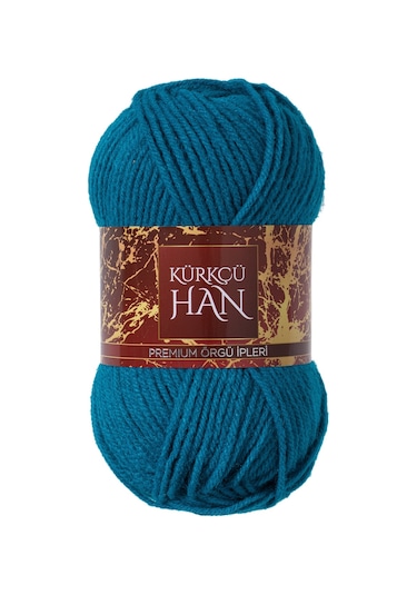 Kürkçü Han Dekor 100gr 100m El Örgü İpi Turkuaz