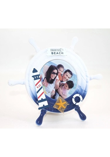 Ahşap Marin Dümenli Çerceve Alk2470 - 9081324988718ynt Çok Renkli