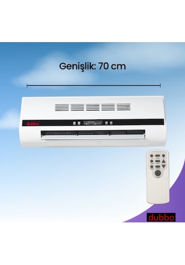 Dubbo 2200 W. Klima Duvar Tipi Isıtıcı Vantilatör Uzakdan Kuman