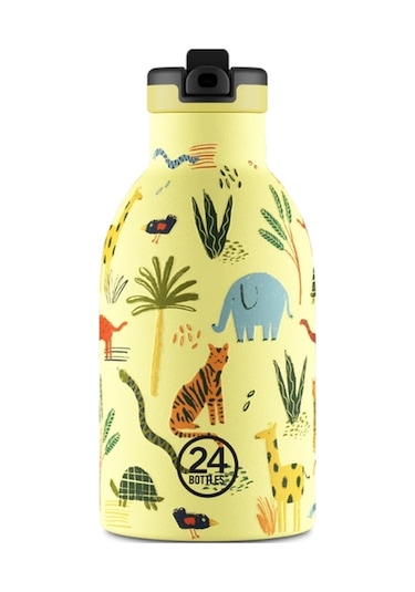 Clima Bottle Jungle Friends Pipetli Paslanmaz Çelik Termos 330 Ml Sarı
