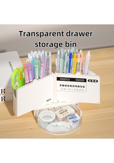 Dancemonkey Beyaz, Pembe, Siyah Abs Kalemlik Seti 12x12x13cm Mavi, 12 Parça Mavi