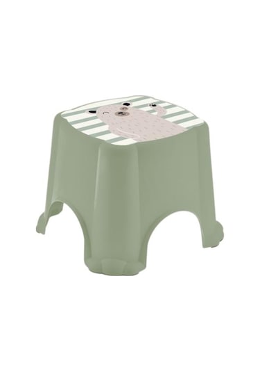 Flosoft Kaydırmaz Çocuk Taburesi, Figürlü Çocuk Banyo Lavabo Klozet Taburesi Çok Renkli