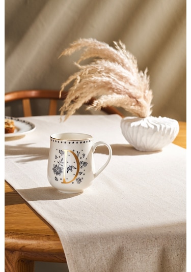 Emsan Artisan D Letter New Bone Kupa 220 Ml