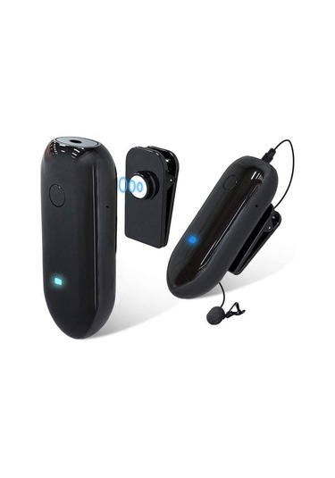 Lensgo 318C Siyah Kablosuz Tekli Yaka Mikrofonu Seti