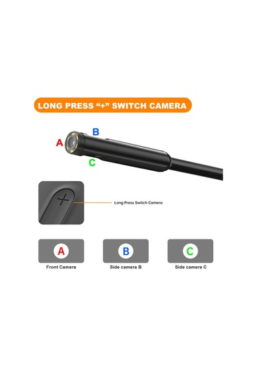 Y15 5.5mm Tek Lens Wifi Endoskop Hd Boru Hattı Su Geçirmez Muayene Kamerası, 1m Sert Tel