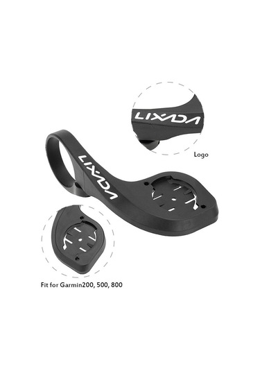 Lixada Bisiklet Bisiklet Bisiklet Bilgisayar Kronometre Gidon Dağı Garmin Edge 200 500 800 Siyah
