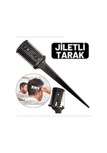 Modacar Jiletli Kırık Saç Sakal Düzletme İnceltme Tarağı