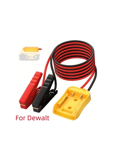 Xuweiwei Milwaukee Ve M18 İçin 20v Sarı Güç Tekerlekli Pil Adaptörü 18288 Cm Atlama Kablosu Kelepçeleri Taşınabilir Akü Başlatıcı