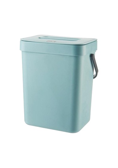 Suntek Magideal Modern Atık Çöp Kutusu Duvara Monte Ofis Mavi 3 L orta Mavi