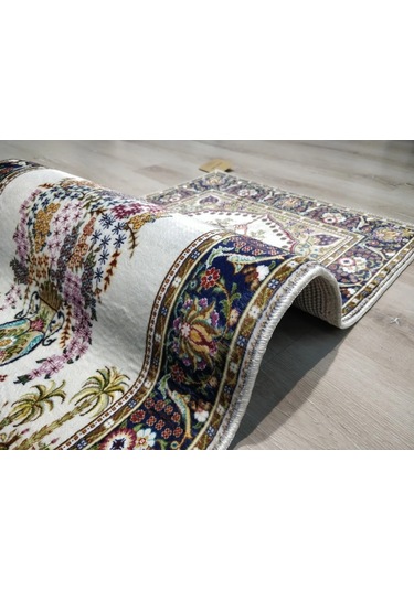 Bambu Halı Seccade Sec13 Krem Namazlık 70x110 Cm