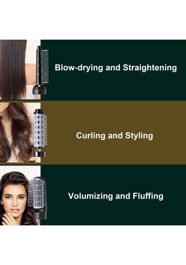 Reedark 3'ü 1 Arada Saç Kurutma Ve Şekillendirme Fırçası - İyon Teknolojili, 3 Modlu, Hafif Ve Pratik