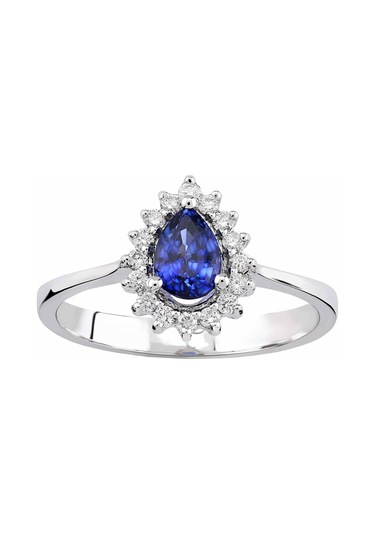 Pırlantalı Safir Yüzük (429870932)