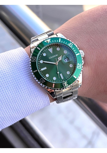 Coliseum Çelik Kordon Takvimli Kadran Kutulu Seri Erkek Kol Saati Ft.aas.ı015