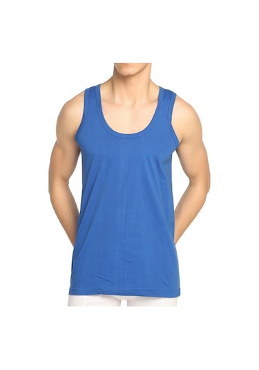 6 Adet Mevsim Erkek Büyük Beden Renkli Penye Atlet Pamuklu 34305