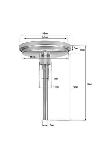 Novahub Yousheng 100-800 Derece Fırın Termometresi Büyük Kadran Kullanışlı Mutfak Aracı Paslanmaz Çelik