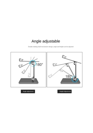Tongxida Cbtx Mt-134 Ayarlanabilir İpad/huawei/samsung Tablet Standı - Masaüstü Kaymaz Tutucu - Gümüş Gümüş