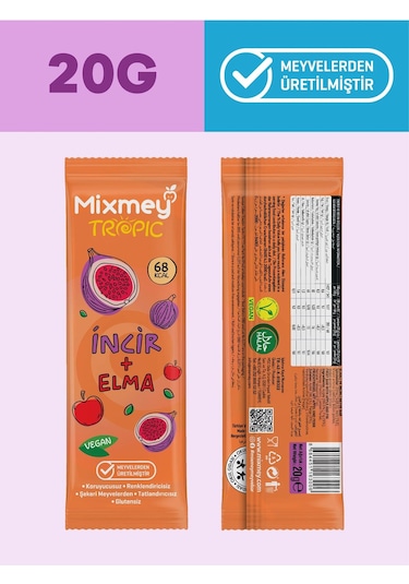 Mega Karışık Meyve Bar Paketi 50 Adet Sağlıklı Atıştırmalıklar Vegan, Glutensiz 20gr X 50 Adet