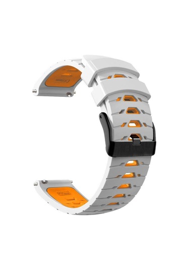 Çift Renkli Akıllı Saat Kayışı 22mm Saat Bandı C20 Pro İçin Evrensel Silikon Saat Bandı