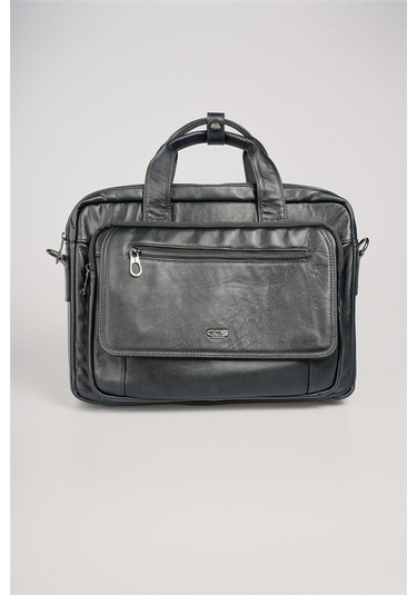 Ççs 71473 Hakiki Deri Evrak Çantası Siyah