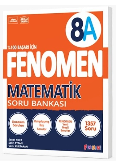 Fenomen Yayınları 8a Matematik Soru Bankası