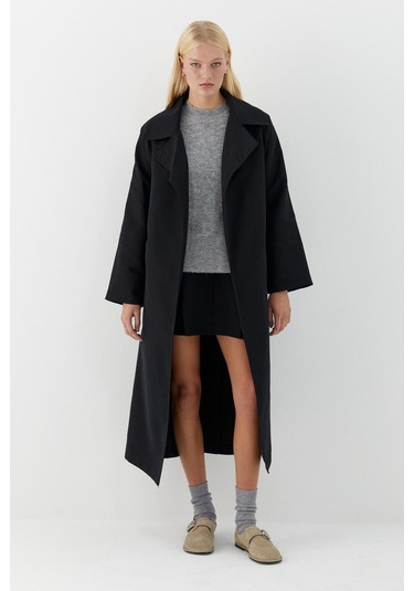 Lisa Trençkot Siyah Siyah