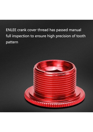 Sones Enlee Alüminyum Bisiklet Krank Kapağı Krank Vidaları, Renk: M18 Siyah