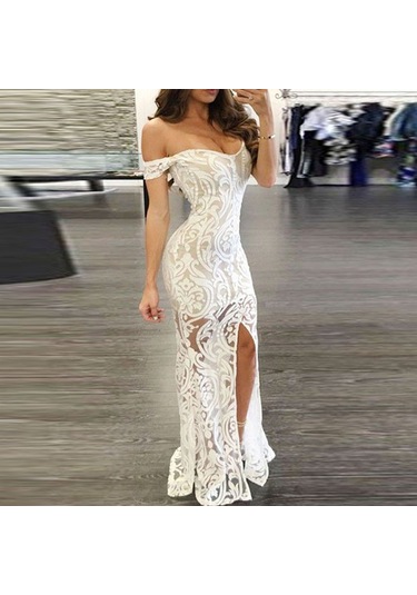 Yifomall Beyaz Xl Kadın Slim Fit Pencil Elbise - Kaliteli Kumaş, Vücut Formunu Mükemmel Yansıtan Uzunetekli Günlük/gece Elbise Diğer