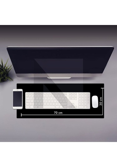 MP05 - 70x30 Large Siyah Gaming Mousepad Ev, Ofis, Oyun